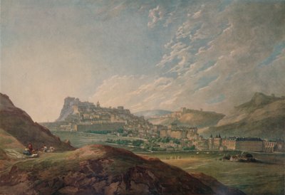 Edinburgh vanaf Arthurs Seat door Thomas Hearne