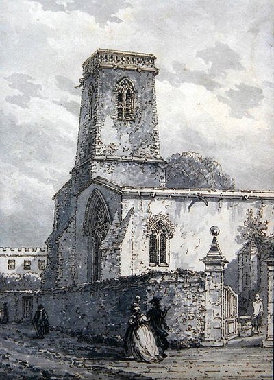 St. Peter in the East Church door Thomas Hearne