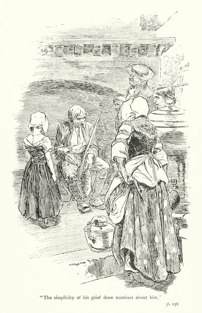 Illustratie voor Een sentimentele reis door Laurence Sterne (litho) door Thomas Heath Robinson
