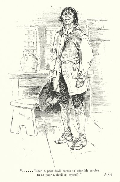 Illustratie voor Een sentimentele reis door Laurence Sterne (litho) door Thomas Heath Robinson
