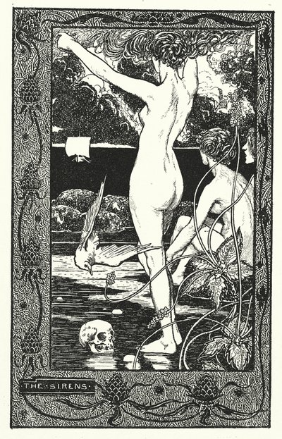 The Sirens (litho) door Thomas Heath Robinson