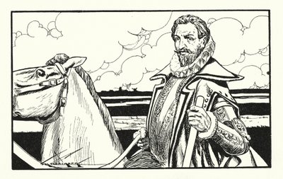 Willem de Zwijger, Held van Holland (litho) door Thomas Heath Robinson