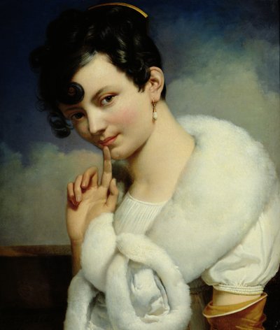 Portret van een vrouw door Thomas Henry