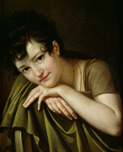 Portret van een vrouw door Thomas Henry