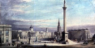 Ontwerp voor de Indeling van Trafalgar Square door G. Moore 1842 door Thomas Higham