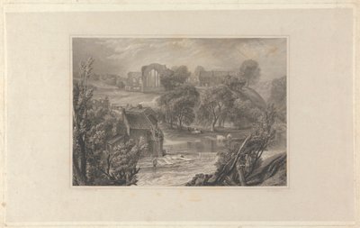 Egglestone Abbey, nabij Barnard Castle door Thomas Higham