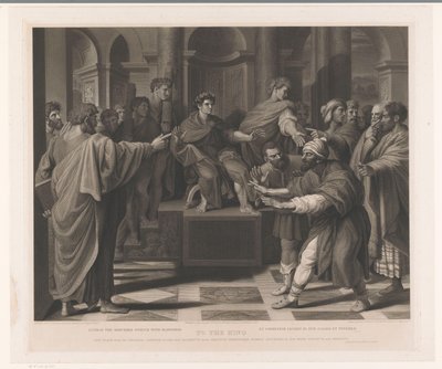 Elymas door Paulus met blindheid getroffen door Thomas Holloway