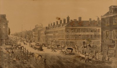 Broadway, New York, 1836 (met Webb