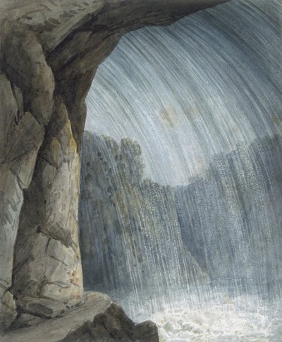 Onder de waterval door Thomas Hornor