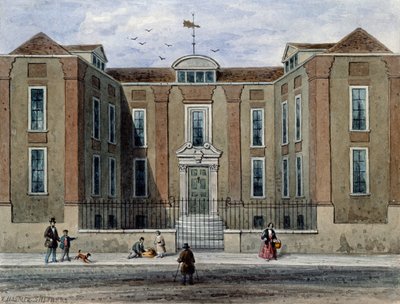Een oud herenhuis, genaamd Pitchett Hall, zuidkant van Union St., Southward, 1828 door Thomas Hosmer Shepherd