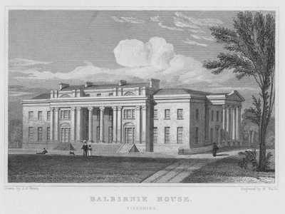 Balbirnie House, Fifeshire door Thomas Hosmer Shepherd