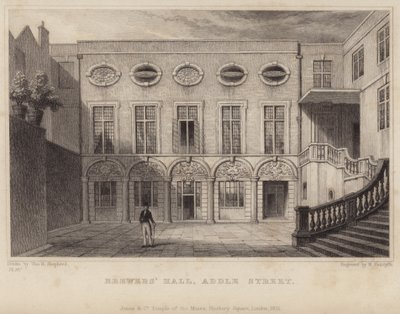 Brewers Hall in Addle Street door Thomas Hosmer Shepherd