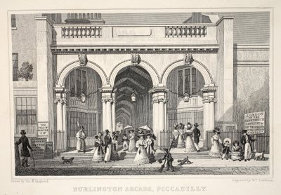 Burlington Arcade, Piccadilly, uit 