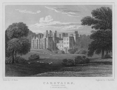 Carstairs, Algemeen Zicht, Lanarkshire door Thomas Hosmer Shepherd