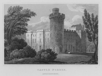 Kasteel Forbes, Aberdeenshire door Thomas Hosmer Shepherd