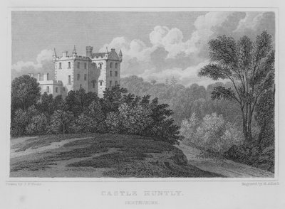Castle Huntly, Perthshire door Thomas Hosmer Shepherd