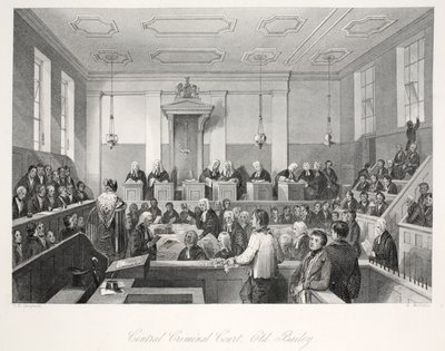 Central Criminal Court bij de Old Bailey, uit 