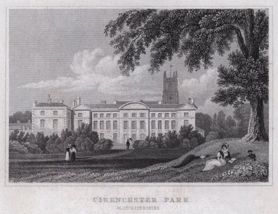 Cirencester Park, Gloucestershire door Thomas Hosmer Shepherd