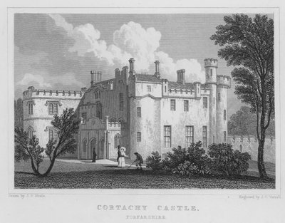 Cortachy Kasteel, Forfarshire door Thomas Hosmer Shepherd