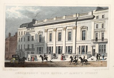 Crockfords Clubhuis, St. James Street door Thomas Hosmer Shepherd