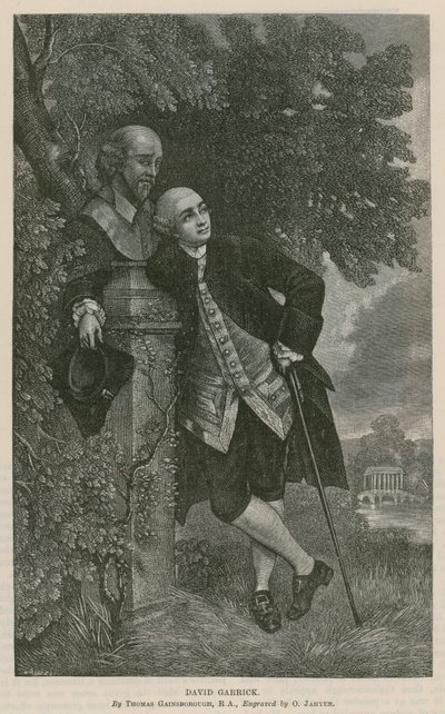 David Garrick, acteur door Thomas Hosmer Shepherd