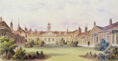 Emanuel Hospital, Tothill Fields, 1850 door Thomas Hosmer Shepherd