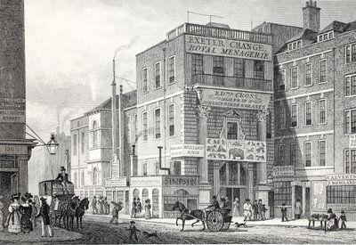 Exeter Change, Strand, uit 