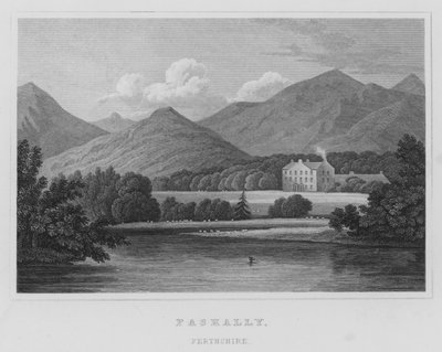 Faskally, Perthshire (gravure) door Thomas Hosmer Shepherd