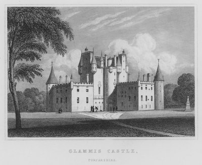 Glammis Castle, Forfarshire door Thomas Hosmer Shepherd
