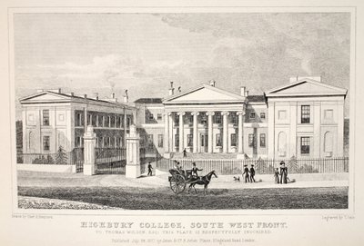 Highbury College, Zuidwestelijke Voorkant, uit 