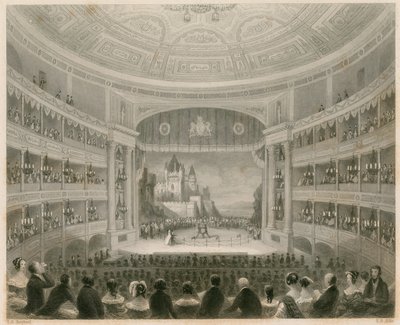 Interieur van Drury Lane Theatre, Londen door Thomas Hosmer Shepherd