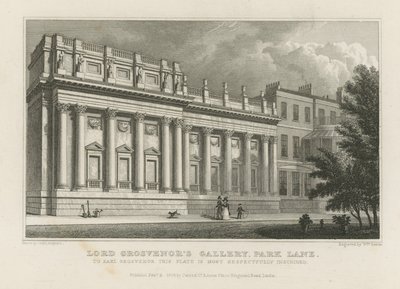 Lord Grosvenors Galerij op Park Lane door Thomas Hosmer Shepherd