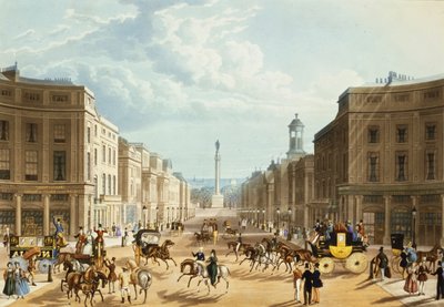 Lower Regent Street, gepubliceerd door Ackermann, ca. 1835 door Thomas Hosmer Shepherd