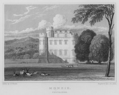 Monzie, Perthshire door Thomas Hosmer Shepherd