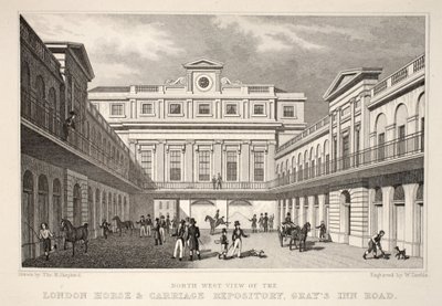 N.W. Uitzicht op de London Horse and Carriage Repository, Gray