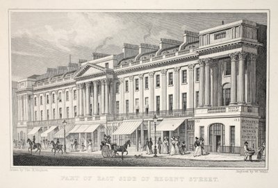 Deel van de oostkant van Regent Street, uit 