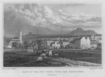 Deel van de Nieuwe Stad, vanuit het noordwesten, Edinburgh door Thomas Hosmer Shepherd