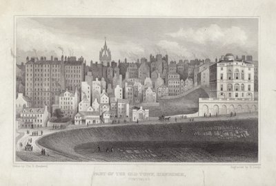 Deel van de Oude Stad Edinburgh door Thomas Hosmer Shepherd