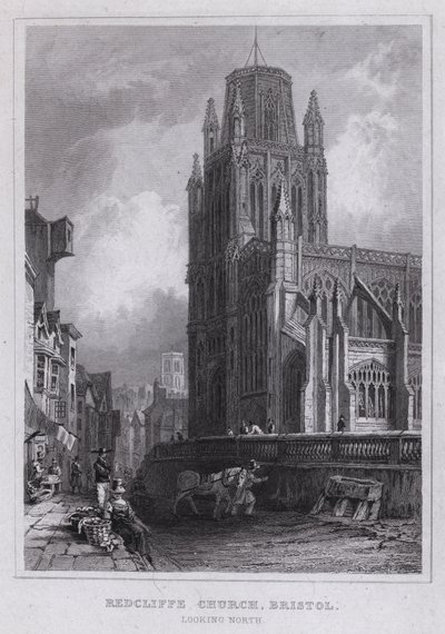 Redcliffe Kerk, Bristol, kijkend naar het Noorden door Thomas Hosmer Shepherd