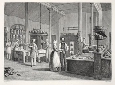 Reform Club - de keuken, uit 