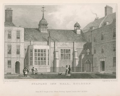 Staples Inn Hall, Holborn door Thomas Hosmer Shepherd
