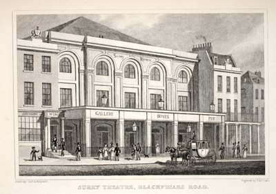 Surry Theatre, Blackfriars Road, uit 