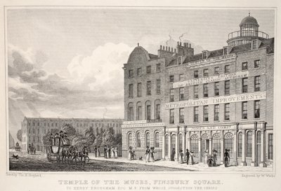 Temple of the Muses, Finsbury Square, uit 