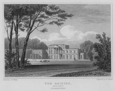 The Haining, Noordkant, Selkirkshire door Thomas Hosmer Shepherd