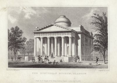 Het Hunterian Museum, Glasgow door Thomas Hosmer Shepherd