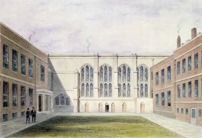 De binnenplaats van Merchant Taylors