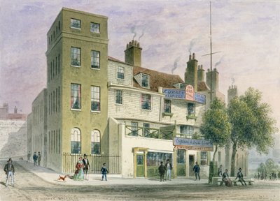 De Oude George op Tower Hill door Thomas Hosmer Shepherd