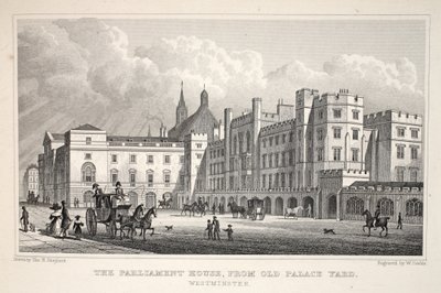 Het Parlementshuis vanaf Old Palace Yard, Westminster, uit 