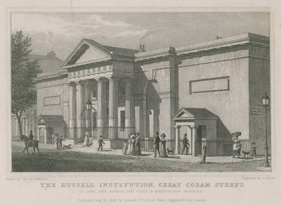 De Russell Instelling, Great Coram Street, Londen door Thomas Hosmer Shepherd