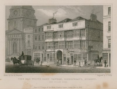 The White Hart, Bishopsgate Street door Thomas Hosmer Shepherd